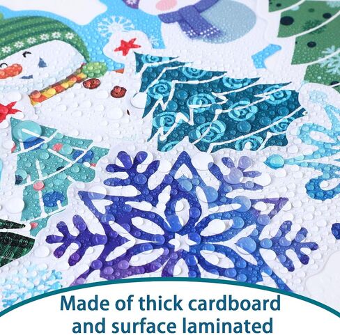 Zonon 69 ft Winter Bulletin Board Border Trim Christmas Wave Removable Blackboard Chalkboard Bulletin Border Christmas Tree Snowman Snowflake Sticker for Party Holiday School Classroom Wall Decor in Saudi Arabia