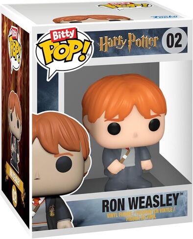 Funko Pop! Starter Set: Harry Potter Bitty Bundle Pack - 6 Pack - Harry Potter, Ron Weasley, Hermione Granger, Bitty Ride Hogwarts Express, and Bitty Town Garrick Ollivander's Wand Shop - Gift Idea in Saudi Arabia