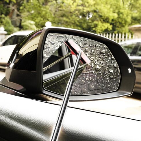 mini Window Squeegee, 38-inch Mirror Squeegee, Retractable Long Handle Cleaning Tool, Retractable Wiper, All-Purpose Car Cleaning Tool Universal Car Accessories for Rainy Foggy Weather (Blue) in Saudi Arabia