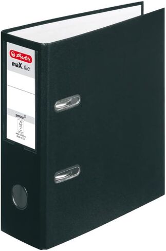 Herlitz max.File Protect A5 ملف القوس المستقيم - أسود in Kuwait