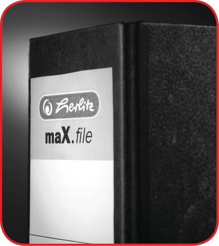 Herlitz max.File Protect A5 ملف القوس المستقيم - أسود in Kuwait