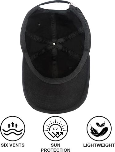 قبعة للأب القط للرجال، هدايا للأب القط بأحرف مطرزة، قبعة بيسبول قابلة للتعديل باللون الأسود in Kuwait