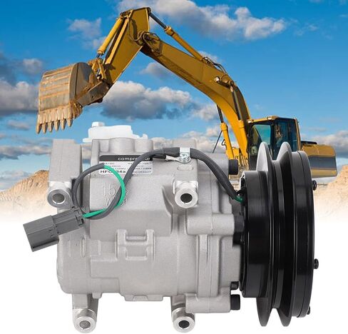 Excavator Air Conditioning Compressor Alloy Steel 447190-15R1 AC Compressor Part Replacement for Komatsu PC110-7/8 to PC500-7/8 in Saudi Arabia