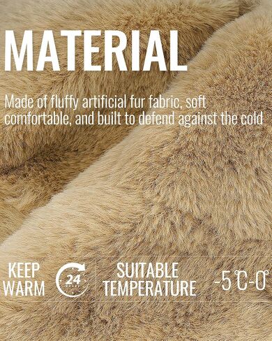 Croogo Fluffy Trapper Hats with Visor Women Winter Ear Flap Ski Cap Faux Fur Russian Ushanka Hat Windproof Eskimo Aviator Hat in Saudi Arabia