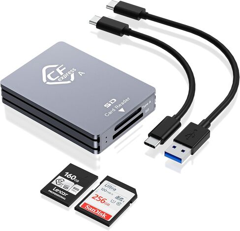 USB C 7 in 1 SD Card Reader Multi Memory Card Reader, USB C 3.1 Card Hub Adapter 5Gbps Read 5 Cards Simultaneously, CF Card Reader Supports SD/TF/XD/SDHC/SDXC/Micro SD/MMC/Micro SDXC/MS Pro Duo/CF in Saudi Arabia