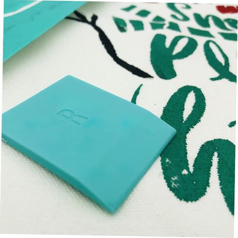 2pcs Rubber Screen Printing Squeegee Wear Resistant Flat Ink Scraper for Textile Hand Printing and Machine Use Easy Carry and Replace in Saudi Arabia