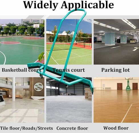 Floor Squeegee, Aluminium Alloy Sport Tennis Court Wiper with Wheels, Professional Squeegees Floor Water Remover with Additional 2 EVA Foam Blade, for Hard or Concrete Tile Floor, Green in Saudi Arabia