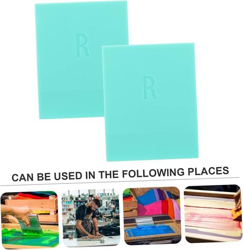 DIYEAH 2pcs Rubber Screen Printing Squeegees Ink Scrapers for Textile and Hand Printing Wear Resistant Small Scraper Replacement Tools for Screen Use in Saudi Arabia