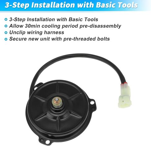 ACROPIX Radiator Cooling Fan Motor for Honda TRX420FE TRX420FM Rancher 420 4X4 07-21, for Honda SXS700M2 SXS700M2D Pioneer 700 14-20 Quiet Engine Radiator Fan Motor No.19030-HL3-A01 1 Pc in Saudi Arabia