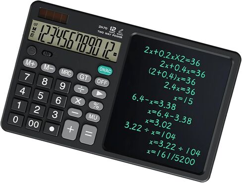 Solar Battery Calculator Writing Board Large Display Lightweight Quiet for Office School in Saudi Arabia