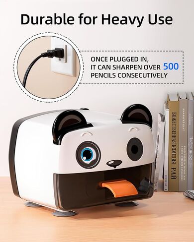 ZMOL Heavy Duty Electric Pencil Sharpener for Classroom, Auto-Stop Cute Pencil Sharpener Plug in for Kids for No.2 / Colored Pencil Sharpeners Plug in in Saudi Arabia