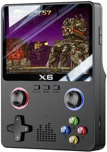 جهاز X6 محمول جديد مزود بشاشة Double Rocker Super HD عشرات الآلاف من ألعاب Arcade الكلاسيكية المتقنة. in Kuwait