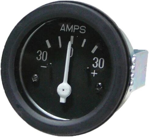 RAParts S.66887 Gauge, Ammeter, Black, Flat Bezel, 30AMP Fits Ford/New Holland in Saudi Arabia