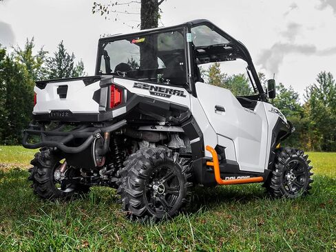 قضبان نيرف شديدة التحمل من SuperATV / كيكرز شجرة / مزلقات صخرية لعام 2016+ بولاريس جنرال 1000 | أحمر | مصنوعة من أنابيب شديدة التحمل بقطر 1.75 بوصة | لمسة نهائية من مسحوق مقاوم للأشعة فوق البنفسجية | سهلة التركيب in Kuwait