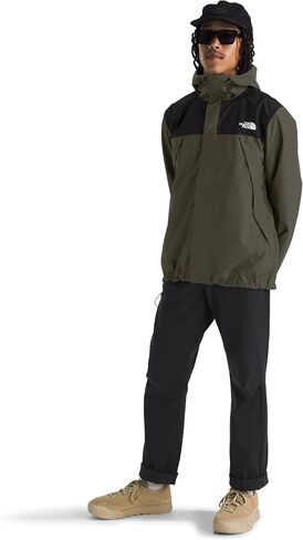 THE NORTH FACE Men's Antora Waterproof Jacket (Standard and Big Size), Optic Emerald Generative Camo Print, Large in Saudi Arabia