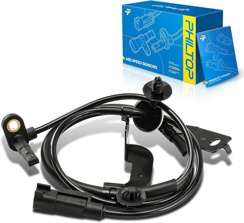 PHILTOP 970048 Front Left Side ABS Wheel Speed Sensor Compatible with 2007-2016 Jeep Patriot, 2007-2016 Jeep Compass, 2007-2012 Dodge Caliber in Saudi Arabia