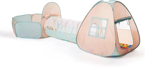 UTEX 3 in 1 Pop Up Play Tent with Tunnel, Ball Pit for Kids, Boys, Girls, Babies and Toddlers, Indoor/Outdoor Playhouse in Saudi Arabia