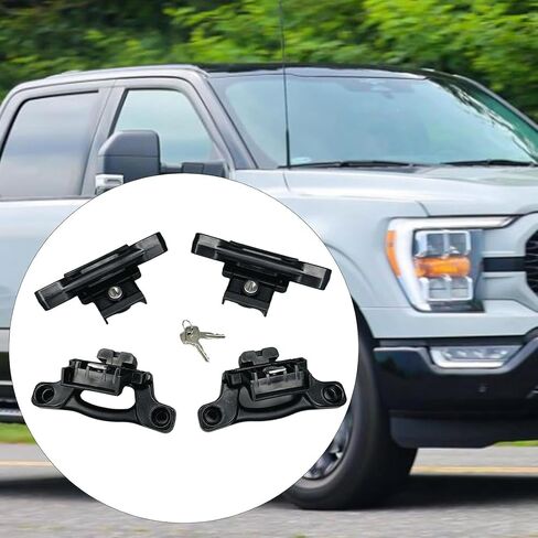 Strong Truck Bed Locking Set Consistent F350 F450 Strong Duty Secure Cargo Stabilization Permanent Metal Construction in Kuwait
