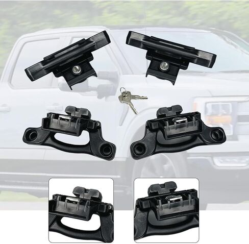 Strong Truck Bed Locking Set Consistent F350 F450 Strong Duty Secure Cargo Stabilization Permanent Metal Construction in Kuwait