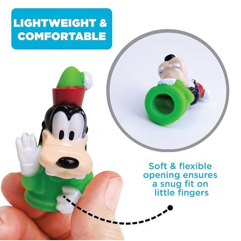 Disney Mickey and Friends 10 Piece Holiday Finger Puppet Set - Educational Play, Party Favors, Bath and Pool Toys, Snow Fun, Playtime Activities in Kuwait
