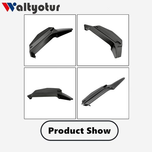 waltyotur Motorcycle Dark Smoke Wind Deflectors Side Windshield Windscreen Replacement for GL1800 2018-2024 in Saudi Arabia