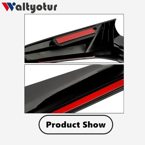 waltyotur Motorcycle Dark Smoke Wind Deflectors Side Windshield Windscreen Replacement for GL1800 2018-2024 in Saudi Arabia