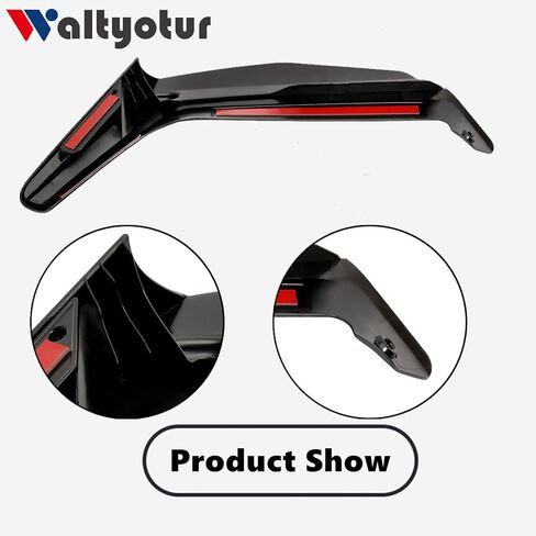 waltyotur Motorcycle Dark Smoke Wind Deflectors Side Windshield Windscreen Replacement for GL1800 2018-2024 in Saudi Arabia