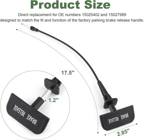 Parking Brake Release Handle 15025402 15027989 for 1995-2004 Chevrolet S10/GMC Sonoma,1995-2005 Chevrolet Blazer/GMC Jimmy,Oldsmobile Bravada 1996-1997 in Saudi Arabia