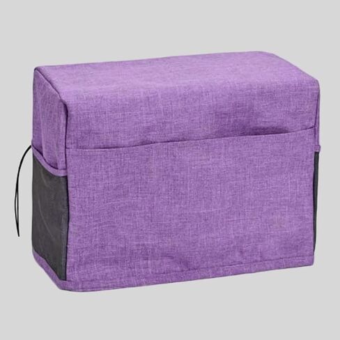 Sewing Machine Cover with 4 Storage Pockets, Foldable Sewing Machine Protective Dust Cover, Compatible with Most Standard Sewing Machines (Purple) in Kuwait