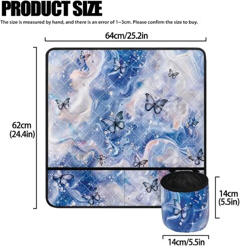 UNICEU Boho Flower Print Sewing Machine Pad for Table with Pockets Universal Size Non-Slip Sewing Machine Mat for Storing Accessories in Saudi Arabia