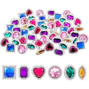 72 Pcs Colorful Plastic Rings, Adjustable Rings Princess Jewelry, Fake Ring for Costume Bridal Shower Dress Party Accessories in Saudi Arabia