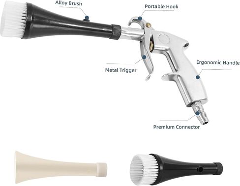 Car Clening Gun,High-Pressure Air Blow Gun for Professiona, Heavy-Duty Air Gun with Tapered Nozzle for Quick Dust & Water Blasting,Works with Air Compressor, Wheels & Interior Cleaning in Saudi Arabia