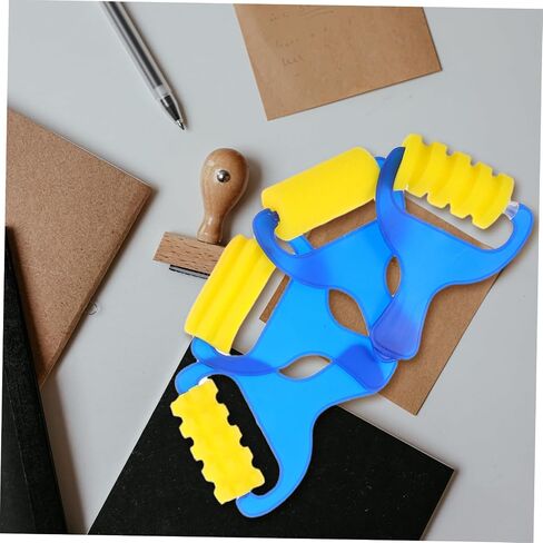 Veemoon 12pcs Sponge Painting Stamps Set for Kids Easy to Clean Roller Brushes for DIY Crafts and Early Learning Art Projects in Saudi Arabia
