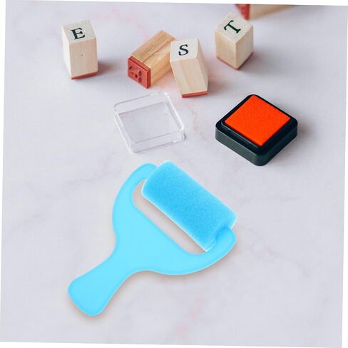 Veemoon 12pcs Sponge Painting Stamps Set for Kids Easy to Clean Roller Brushes for DIY Crafts and Early Learning Art Projects in Saudi Arabia