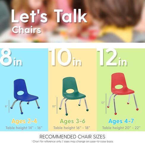 FDP 16" School Stack Chair,Stacking Student Seat with Chromed Steel Legs and Swivel Glides; for Classroom, Homeschool or Office - Red, 11560-RD in Saudi Arabia