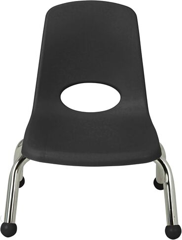 FDP 16" School Stack Chair,Stacking Student Seat with Chromed Steel Legs and Swivel Glides; for Classroom, Homeschool or Office - Red, 11560-RD in Saudi Arabia