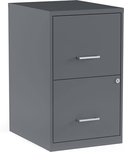 STAPLES 2 Drawer Vertical File Cabinet, Locking, Letter, Graphite, 18-inch D, 2/Pack (ST52143-CCVS) in Saudi Arabia