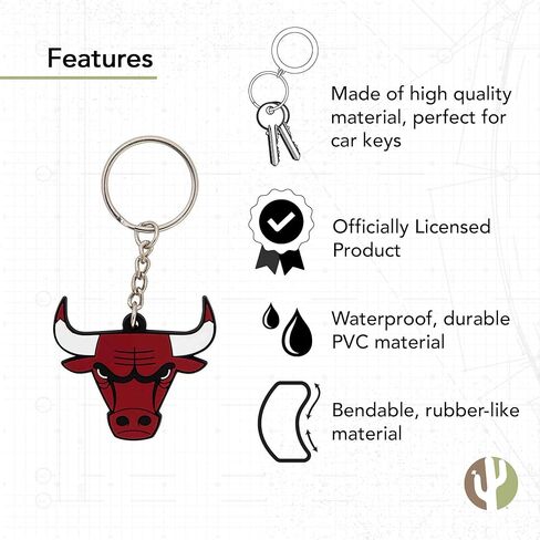 Desert Cactus Atlanta Hawks Keychain NBA National Basketball Association Car Keys Holder (PVC) in Kuwait