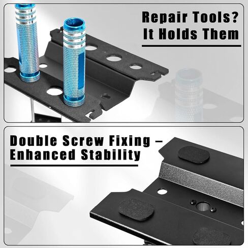 Rc Car Stand with Lit Lower Adjustable & 360'Rotatable, Rc Stand Repair Station with Shock Holder for TraxxasTRX4 Arrma Losi Axial Hsp Hbx Mix Wltoys, Wrenching On 1/8 1/10 1/12 1/14 Rc Rig Green in Saudi Arabia