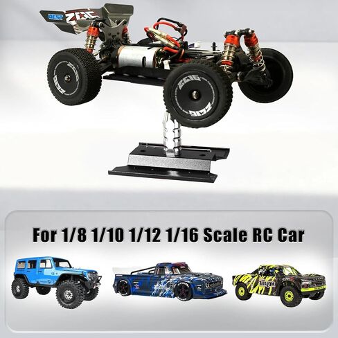 Rc Car Stand with Lit Lower Adjustable & 360'Rotatable, Rc Stand Repair Station with Shock Holder for TraxxasTRX4 Arrma Losi Axial Hsp Hbx Mix Wltoys, Wrenching On 1/8 1/10 1/12 1/14 Rc Rig Green in Saudi Arabia