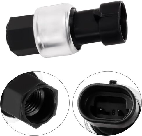 Riloer Air Conditioning Pressure Sensor, Replace 01132749, 1132749, 15035084, 15144494, Compatible with Chevrolet Avalanche Express GMC Savana Sierra, 2 pins, 1 pc in Saudi Arabia