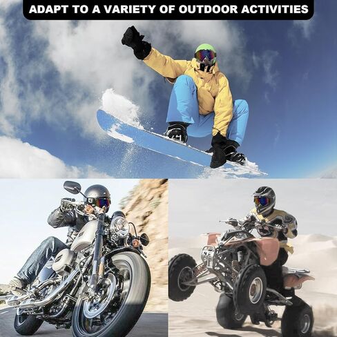 نظارات الدراجات النارية نظارات ATV UTV MX نظارات ركوب الطرق الوعرة، نظارات التزلج ضد الرياح والغبار ومقاومة للخدش ومضادة للأشعة فوق البنفسجية in Kuwait