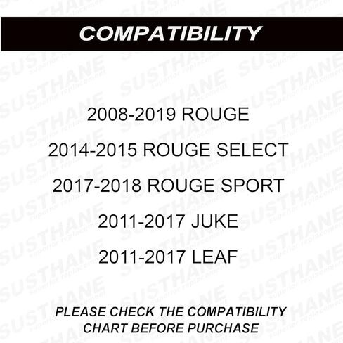 Front Subframe Crossmmber Engine Cradle Polyurethane Bushings with Sleeves Kit of 8 Pieces - Compatible with Rogue 2008-2019 & JUKE LEAF 2011-2017. 54400-JG00A, 54400-JG32A in Saudi Arabia