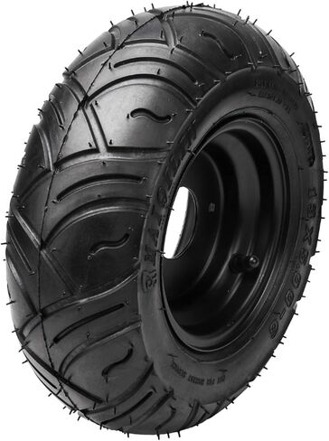 Set of 4 13x5.00-6 Tire and Wheel Go Kart Tubeless Tire and Rim, with Front Rear 3 Bolt Wheel Hubs, Steering Spindles for ATV UTV Go Kart Quad Golf Carts 4 Wheelers Mini Bike Snow Blower (Silver) in Saudi Arabia
