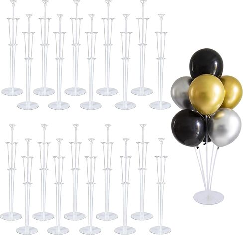 Balloon Stand Kit For Table - 8 Sets Balloon Sticks with Base For Birthday Graduation Party Decorations in Saudi Arabia