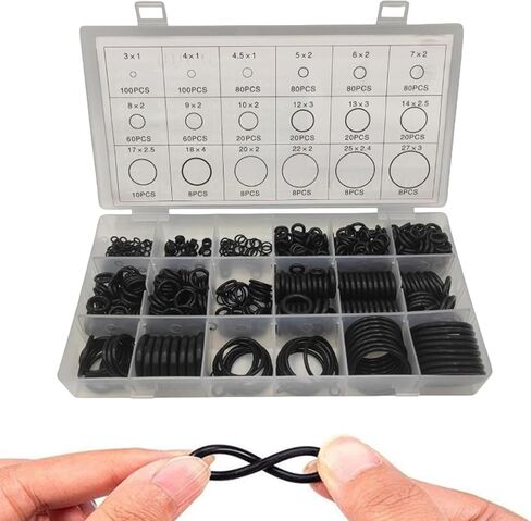 770pcs O Ring Assortment Kit for Auto Repairs Plumbing Air Conditioning Comprehensive Set for Professional and DIY Use in Saudi Arabia
