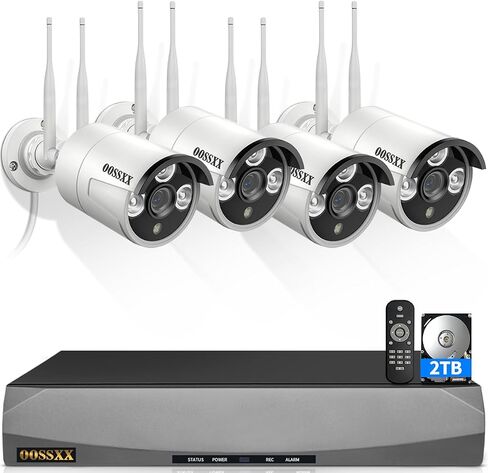 OOSSXX (3.0MP Wireless Extend Camera with Audio) Just Wireless Extend Camera Wireless Security System(3.0MP/5.0MP System) IP67 Waterproof WiFi Camera, Wireless Surveillance Camera in Saudi Arabia
