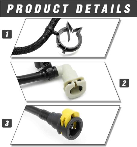 68189075AE Evaporator Tube Purge Valve Hose, Replacement for Dodge Durango 2014-2015 Replacement for Jeep Grand Cherokee 2014-2015, Replaces 68189 075AE in Saudi Arabia
