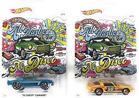 مجموعة بطاقات فنية من Hot Wheels 2018 Chevy Camaro Generations Art مكونة من 10 بطاقات in Kuwait