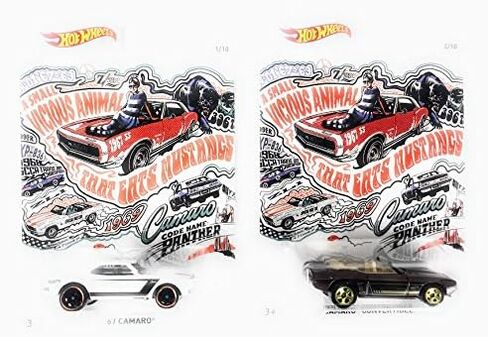مجموعة بطاقات فنية من Hot Wheels 2018 Chevy Camaro Generations Art مكونة من 10 بطاقات in Kuwait